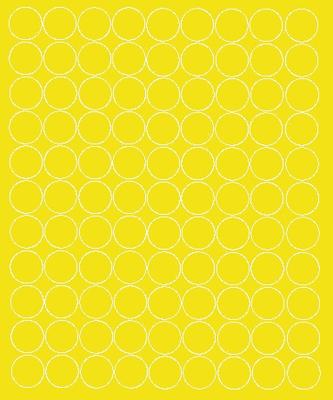 Wheel Sticker 2 Cm Wheel Stickers Dots 99 Pieces Yellow Gloss