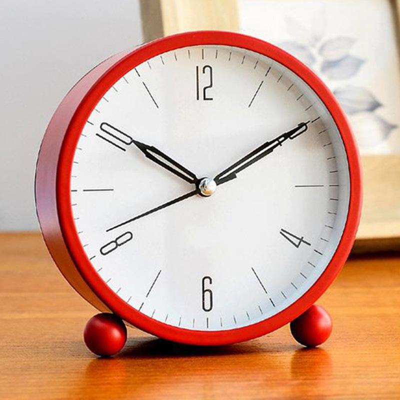 

Металлический будильник Простой Креативный Студенческий Настольный Часы Детская Спальня Ночник Бесшумные Часы-сиденье Артефакт для пробуждения Будильник