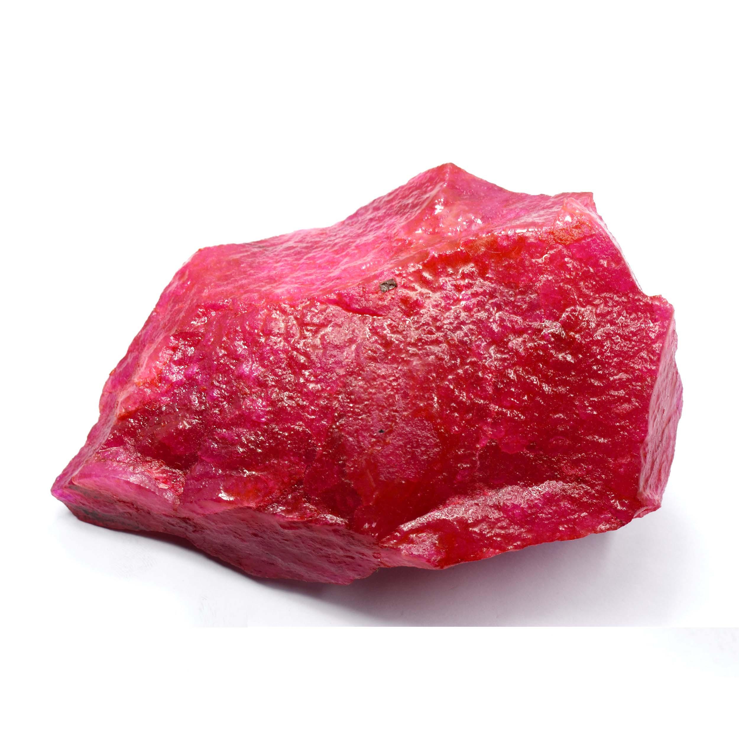

Natural Pink Ruby Rough Uncut Huge Size 427.10 Ct CERTIFIED Loose Gemstone R-12-R 63.7 mm approx червоний