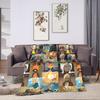 Inazuma Eleven Anime Blanket Flannel All Season Multi-function Lightweight Thin Throw Blankets for Home Bedroom Bedspreads