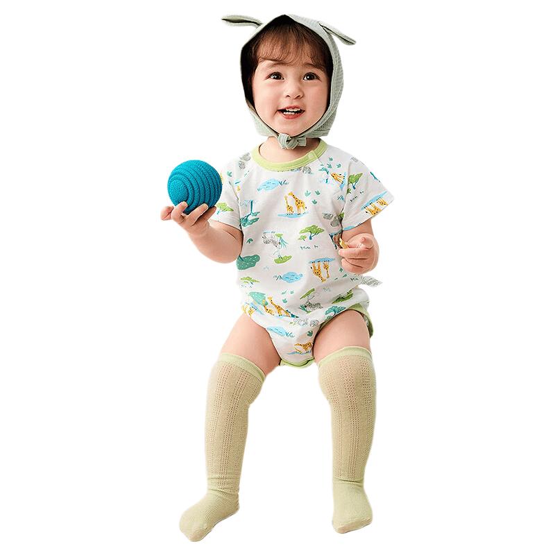 Balabala Newborn Baby Bodysuit Romper 2-Piece Summer Set 73