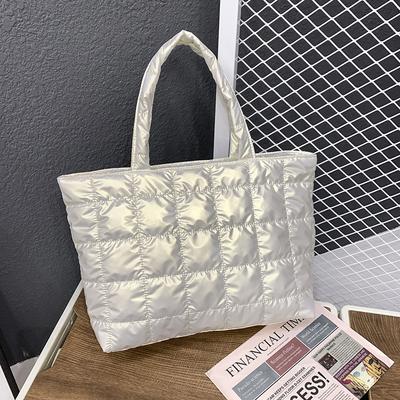 Winter Warm Ultraligh Space Casual Tote Bag High Capacity Women's Shoulder Bag Fashion Travel Shopper Female Bag Handbags