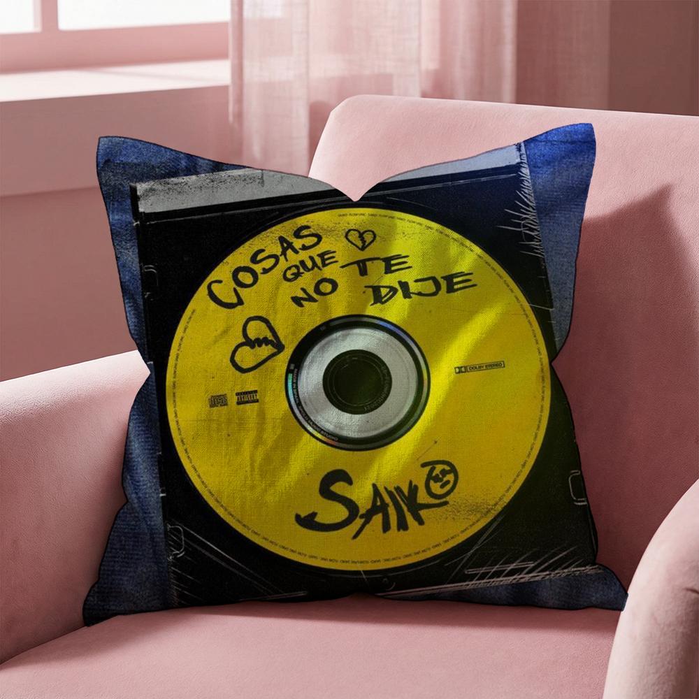 S-Saiko S-Sakura Spanish Cushion Cover Multi-Scene Pillow Cover for Home & Car - Reversible, Soft & Durable for Daily Use