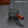 120Ml Wood Handle Glass Espresso Measuring Cup Coffee Extraction Cup With Scale High Temperature Resistance Milk Jug Measure Mug