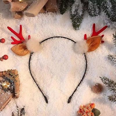 Mori Style Christmas Reindeer Antlers Cat Ears Headband Hair Clip for Adults & Kids