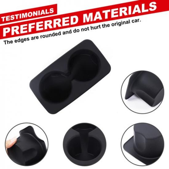 Car Armrest Rear Seat Dual Cup Holder Storage Box For Ford Maverick -2024