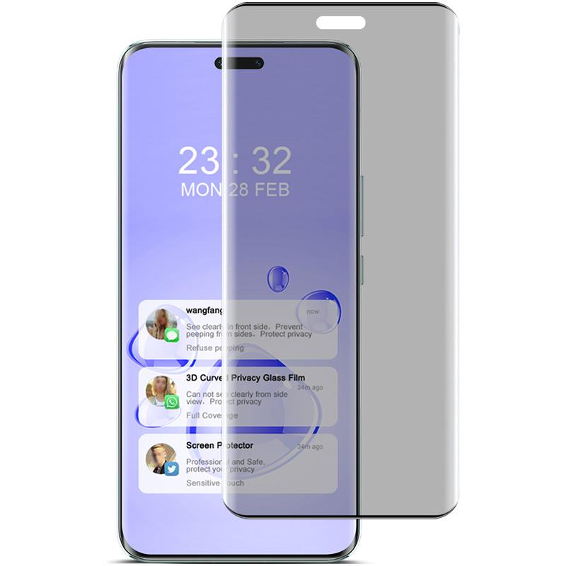 IMAK Pro Honor Magic6 Pro 5G/Magic6 Ultimate 5G Fólie na ochranu obrazovky proti špehování 3D Zakřivené tvrzené sklo Ochrana celé obrazovky