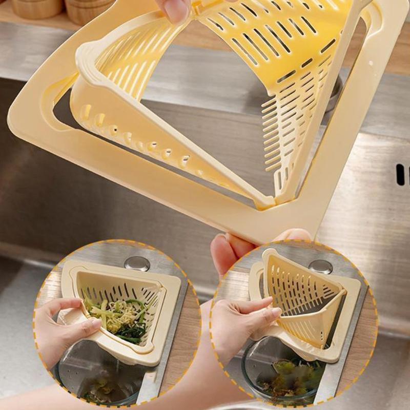 Suction Cup Press Sink Drainer Basket Automatic Dumping Strainer Basket Hanging Faucet Sponge Storage Rack