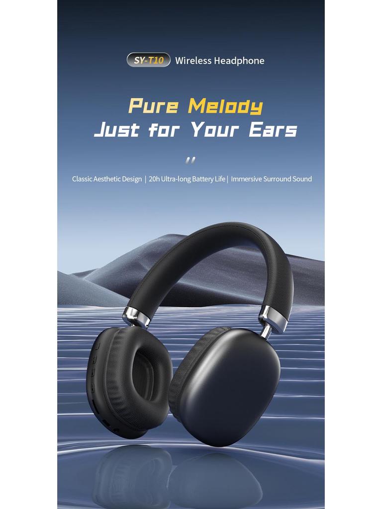 2026 Wireless Over-Ear Headphones: Customizable, Long Battery, High-Quality Sound, Bluetooth, Apple Compatible