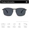 2026 Nuovi Occhiali da Sole Quadrati in Metallo Casual Unisex Occhiali Classici da Guida Ombrellini Protettivi UV per Viaggi all'Aperto per Uomo