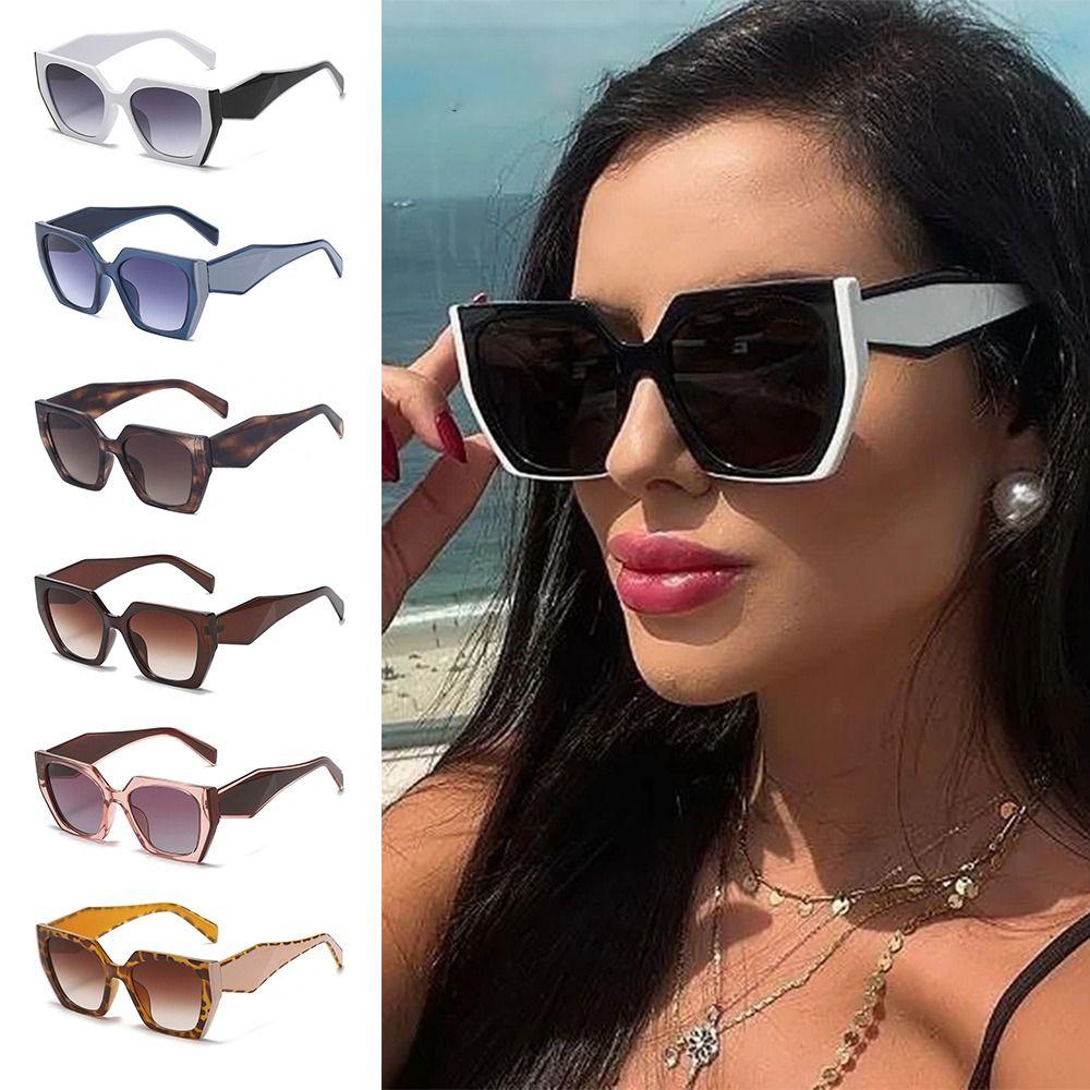 Oversized Cat Eye Sunglasses Vintage UV400 Protection Square Sun Glasses Retro Beach/Travel/Streetwear Eyewear for Women & Men