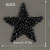 Clothes Sequin Patches Star Rhinestone Patch Iron On Bling Embroidered Patch Thermo Stickers For Clothes DIY