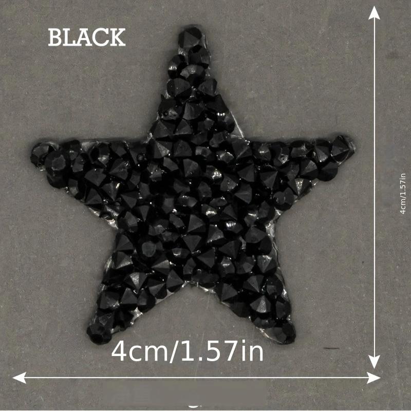 Clothes Sequin Patches Star Rhinestone Patch Iron On Bling Embroidered Patch Thermo Stickers For Clothes DIY