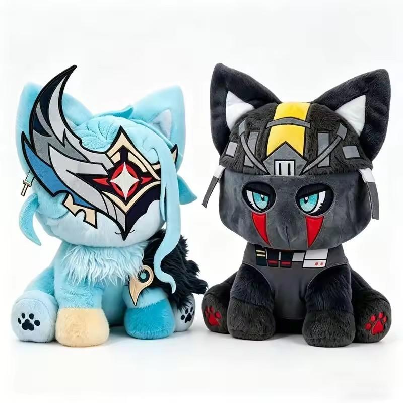 Anime Genshin Impact Dottore Cat Plush Doll Cute Zandik The Doctor Cat Plush Toys Kawaii Home Ornament Christmas Birthday Gift