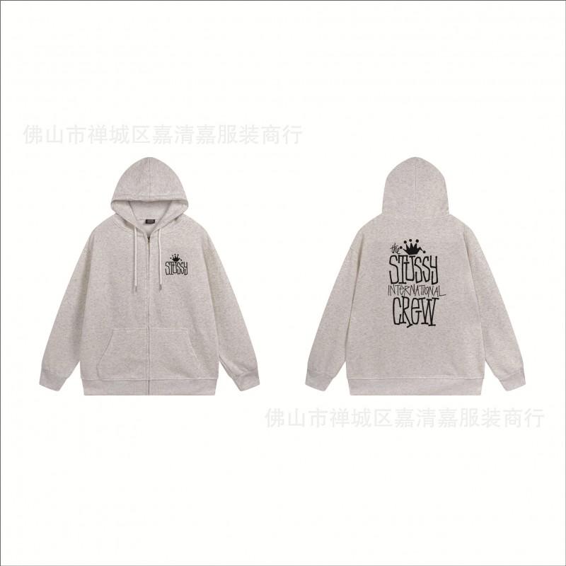 Mens Oversized Zip-Up Hooded Sweatshirt Casual Streetwear Cotton Pullover Fall