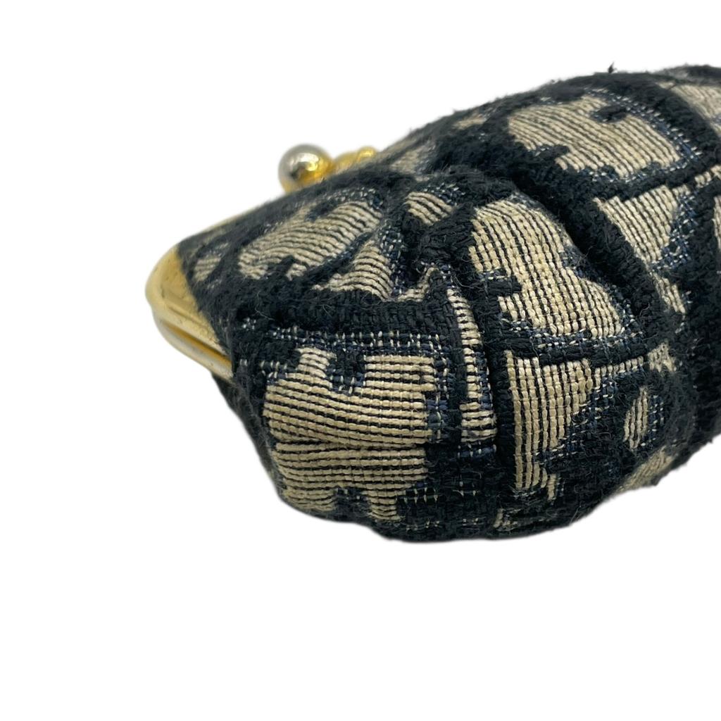 Gebrauchtes DiorCoin Etui Marineblaues Canvas Damen