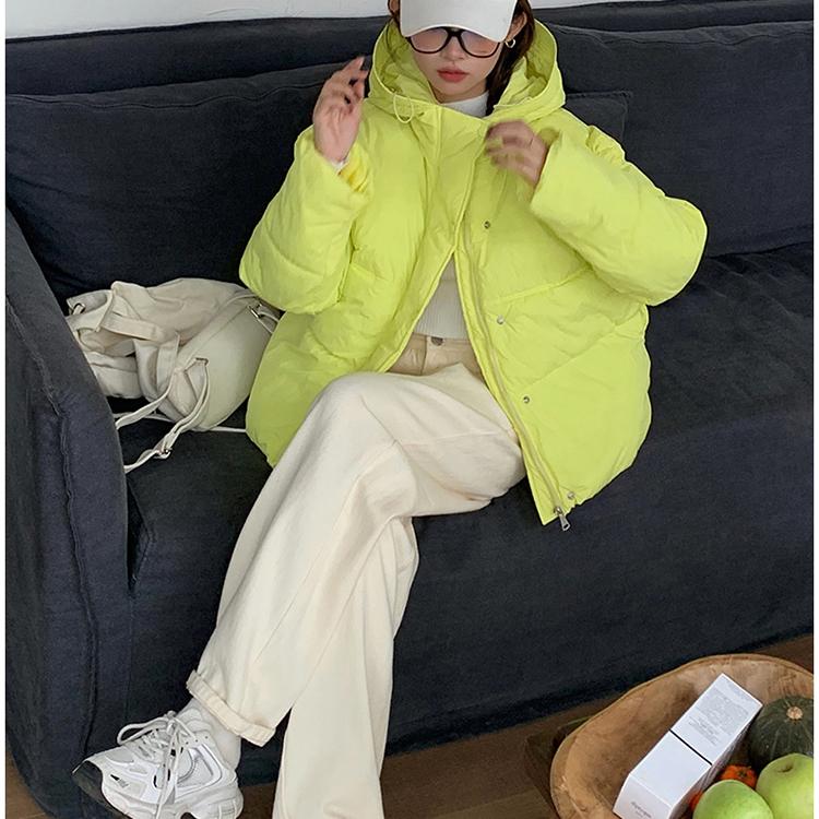Winter New Korean Style Thick Loose  Bread Clothing Cotton Jacket with Hooded