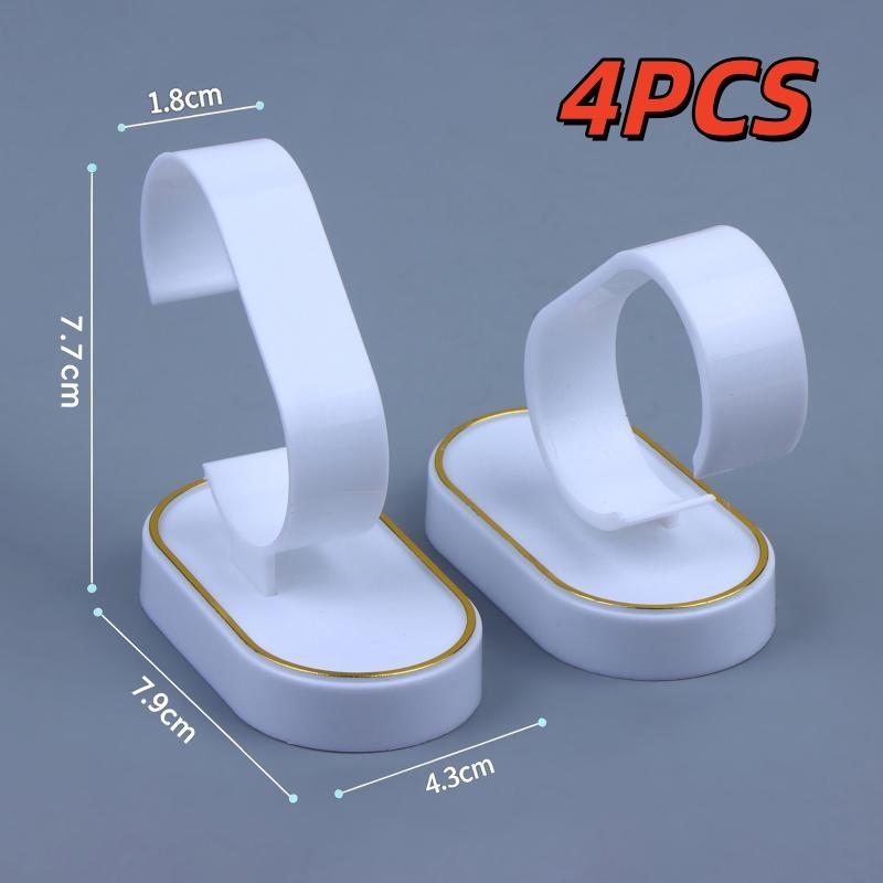 2/4Pcs Watch Bracelet Display Props Black/White Watch Display Rack C-Ring Bracket Counter Display Rack