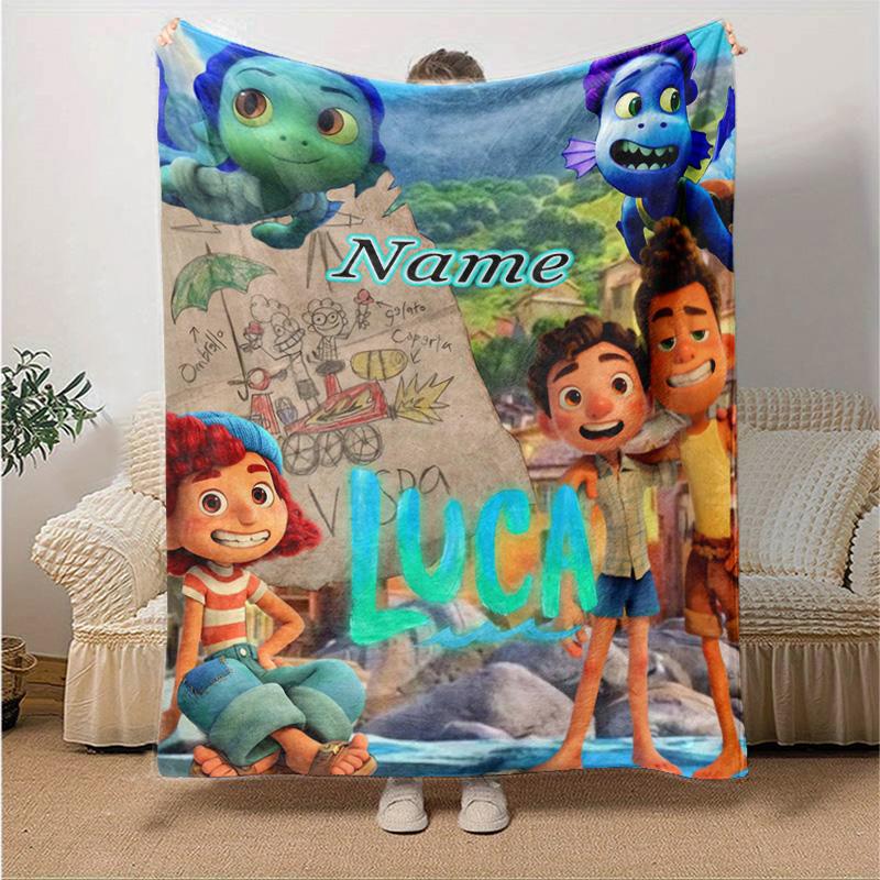 Custom 1pc Luca Friends Adventure Blanket, Soft And Comfortable Blanket, Casual Warm, Camping Travel Blanket, Birthday Gift Q910105