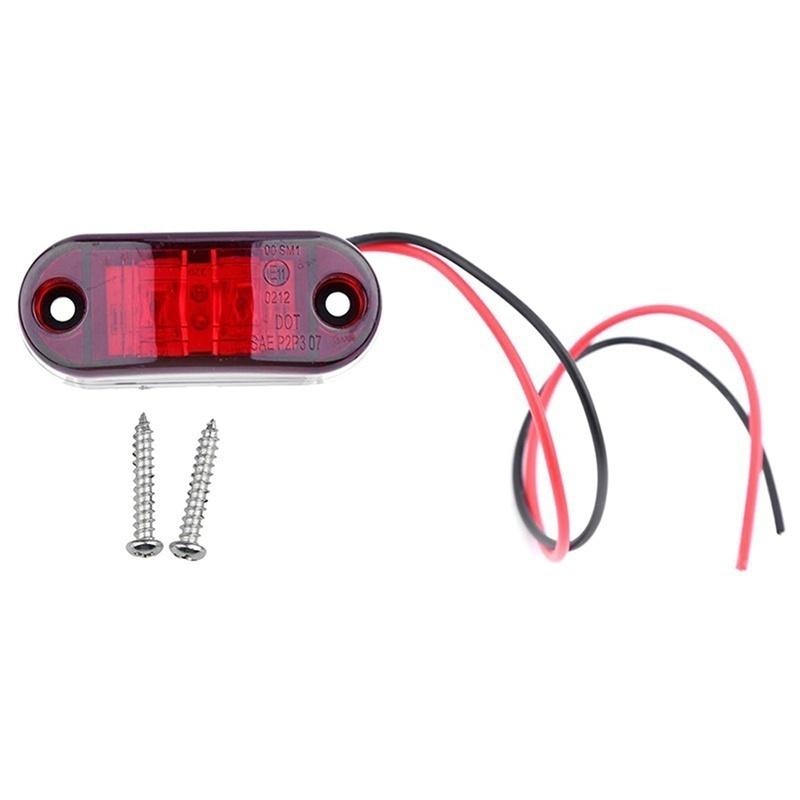Feux De Gabarit Latéral LED 12V Orange Pour Remorque, Camion, Van - Amélioration Sécurité, Étanches