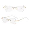 Vision Care Diamond Ultra Light Frame Eye Protection Anti-Blue Light  Eyeglasses Myopia Glasses