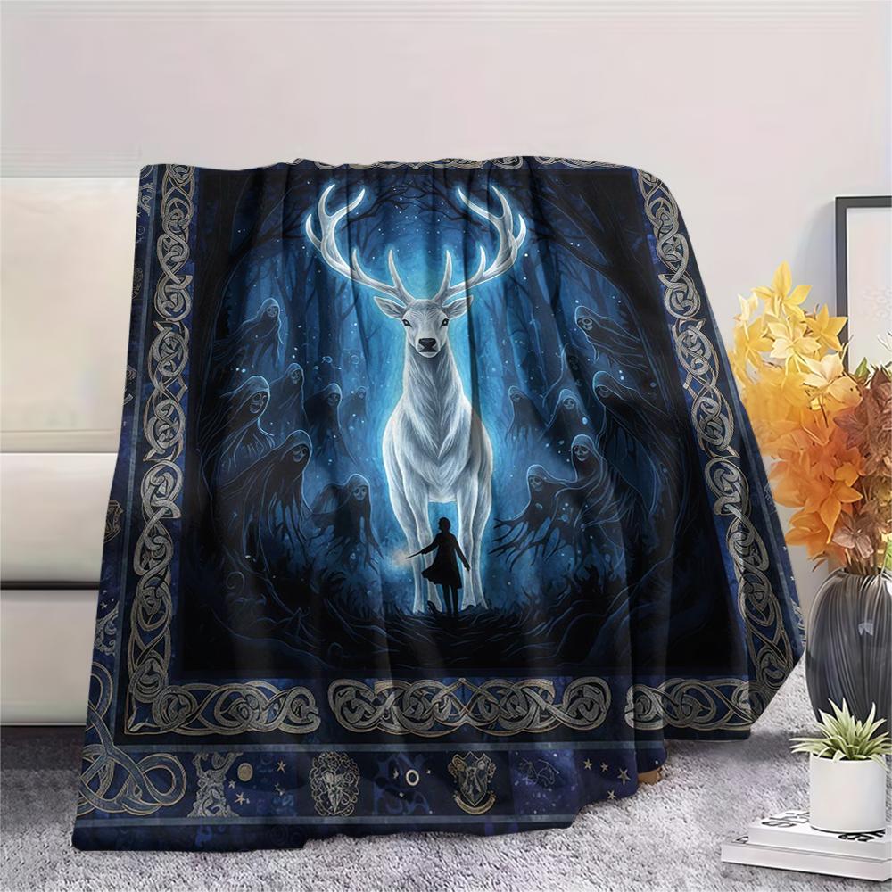 1 Stück Flanelldecke mit Cartoon-Druck, Hohe Qualität, Bequem für alle Jahreszeiten, Heimdekoration, Wärme und Komfort, Perfekt als Weihnachts- oder Geburtstagsgeschenk