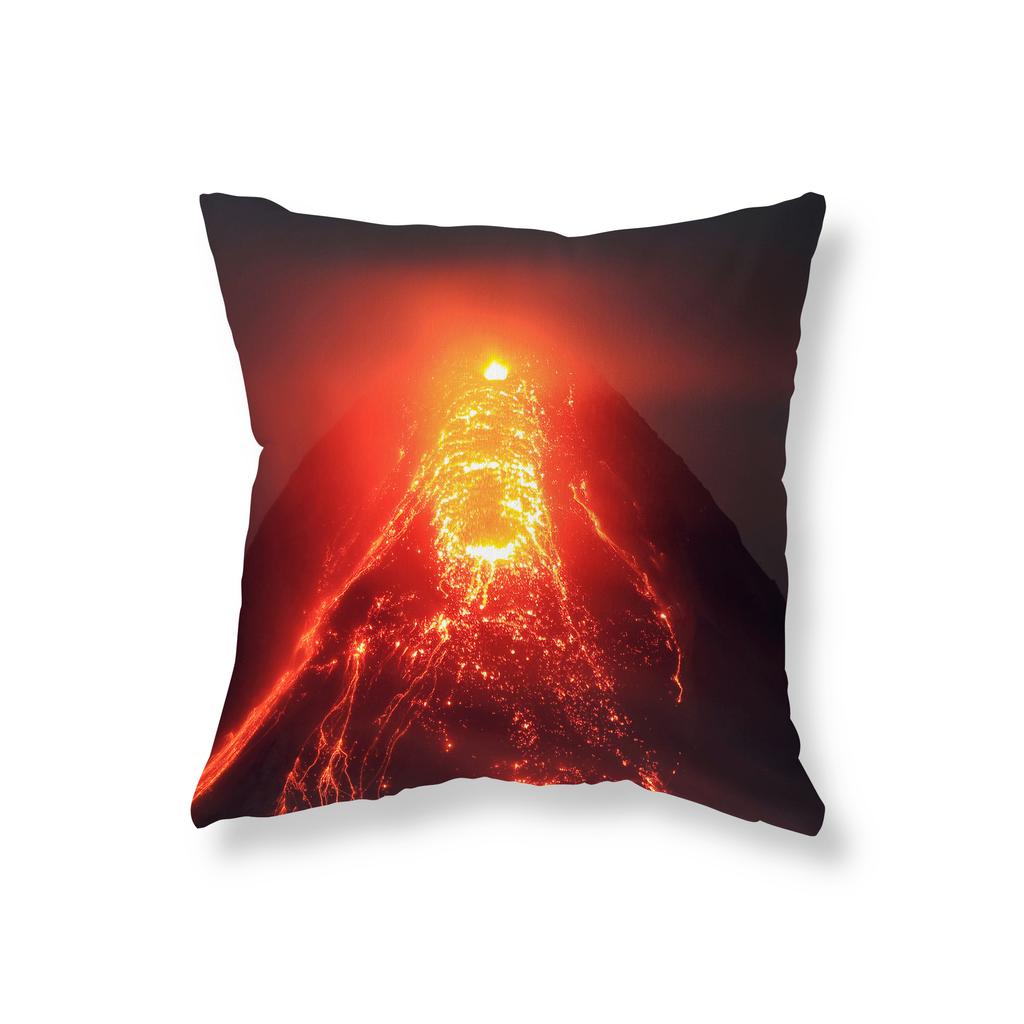 Volcanic Eruption Landscape Throw Pillow Cover Sofa Car Decorative Pillow Cover Office Chair Cushion Cover Room Home Decor