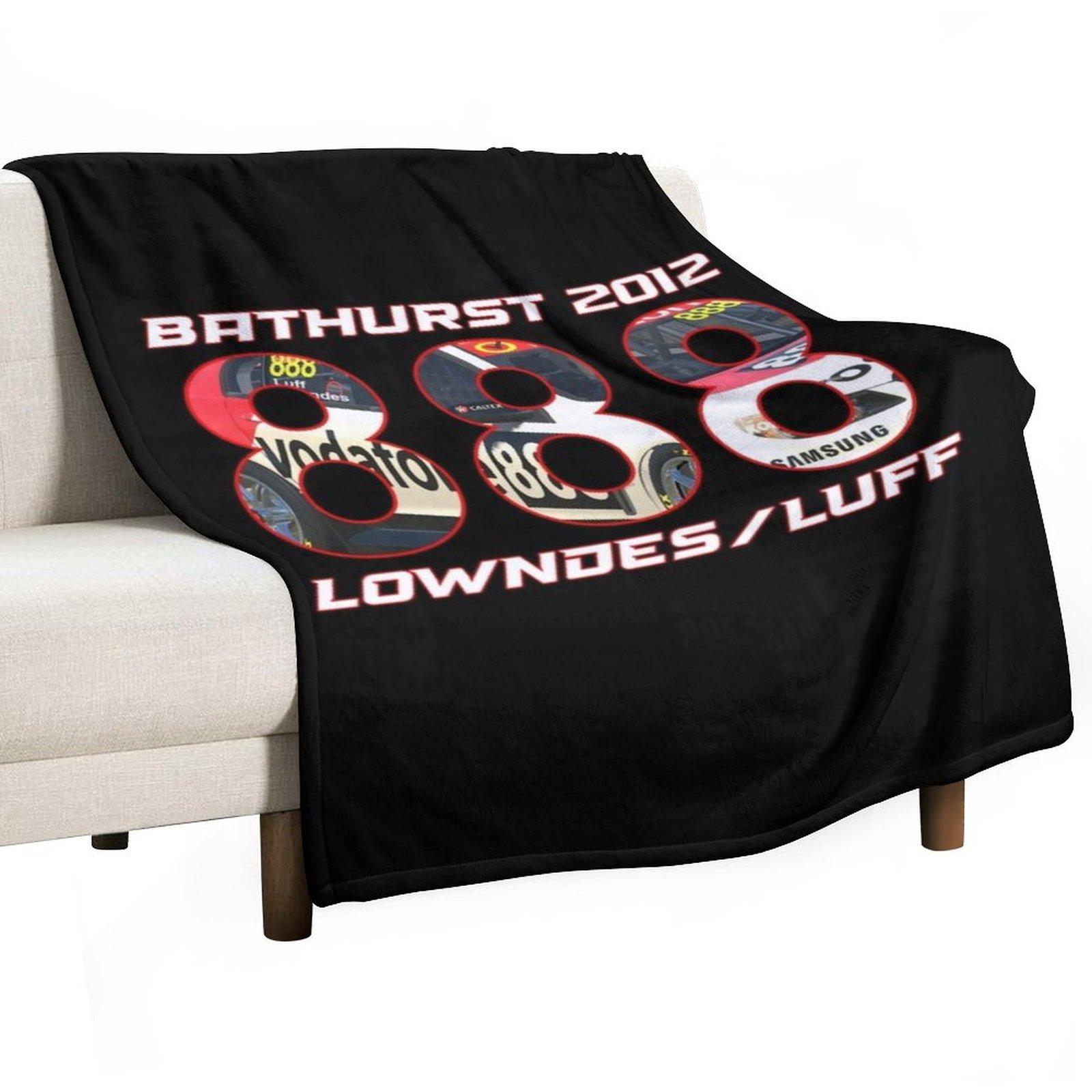 Craig Lowndes Bathurst 2012 Throw Blanket Camping sofa bed Fashion Sofas for sofa Blankets 30x40in