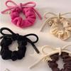 New Trendy Pink Bow Tie Hair Rings Sweet Large Elastic Rubber Bands High Horsetsil Hair Bands For Women Girls Hair Accessories Gifts