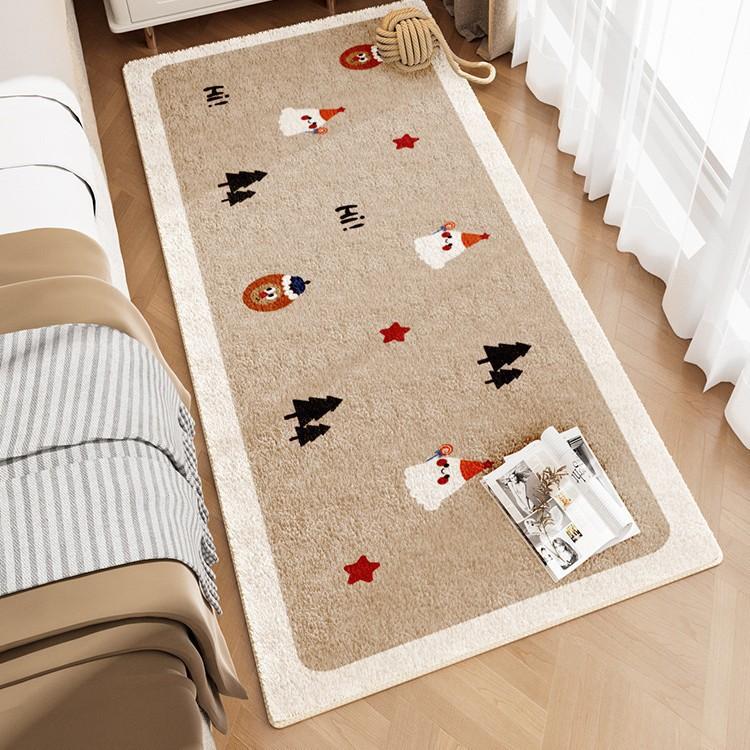Bedside Carpet, Bedroom Girls' Bedside Carpet Room Insulation Dirt Resistant Bay Window Mat