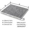 Air Conditioner Filter Double Layer Activated Carbon Filter Cloth Exhaust Gas Anti-Bacterial Mildew Resistant