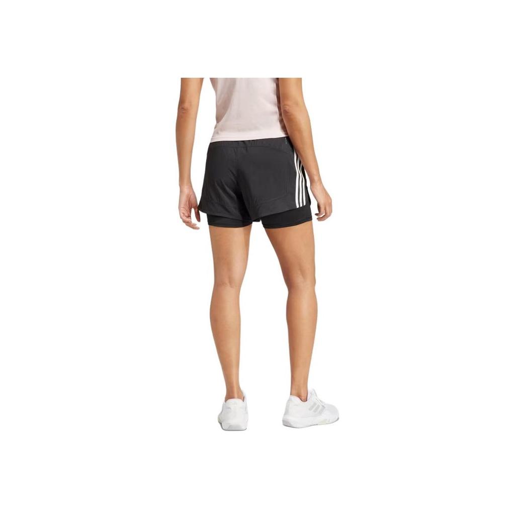 adidas Pacer 3-Stripes Training Woven Shorts Women Shorts Black JJ3116