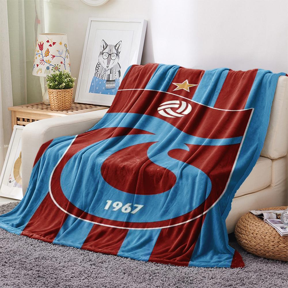 1PC Trabzonspor FC Print Flannel Blanket, High Quality Comfortable for All Seasons, Home Decor, Warmth and Comfort, Perfect for Christmas Gifts228