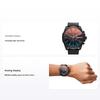 Mega Chief Uhr Quarzwerk Lederarmband Schwarzes Zifferblatt Chronograph Mit Kalender Herrenuhren DZ4323