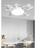 Nordic Style Remote Control Ceiling Fan with Light - Variable Frequency, Strong Wind for Bedroom
