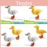 Realistic Plastic Farmyard Duck Figurines Set Of White And Yellow Ducks For Home Decor