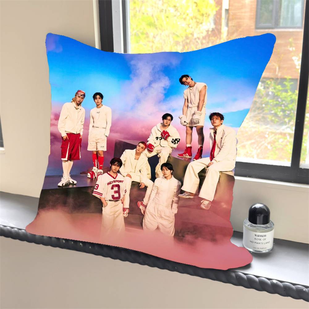 

1 шт. KPOP S-Stray K-Kids Наволочка Квадратная Спальня Диван Отдых Комфорт Подушка Автомобиль Домашний Декор Наволочка 40x40 12x12Inch