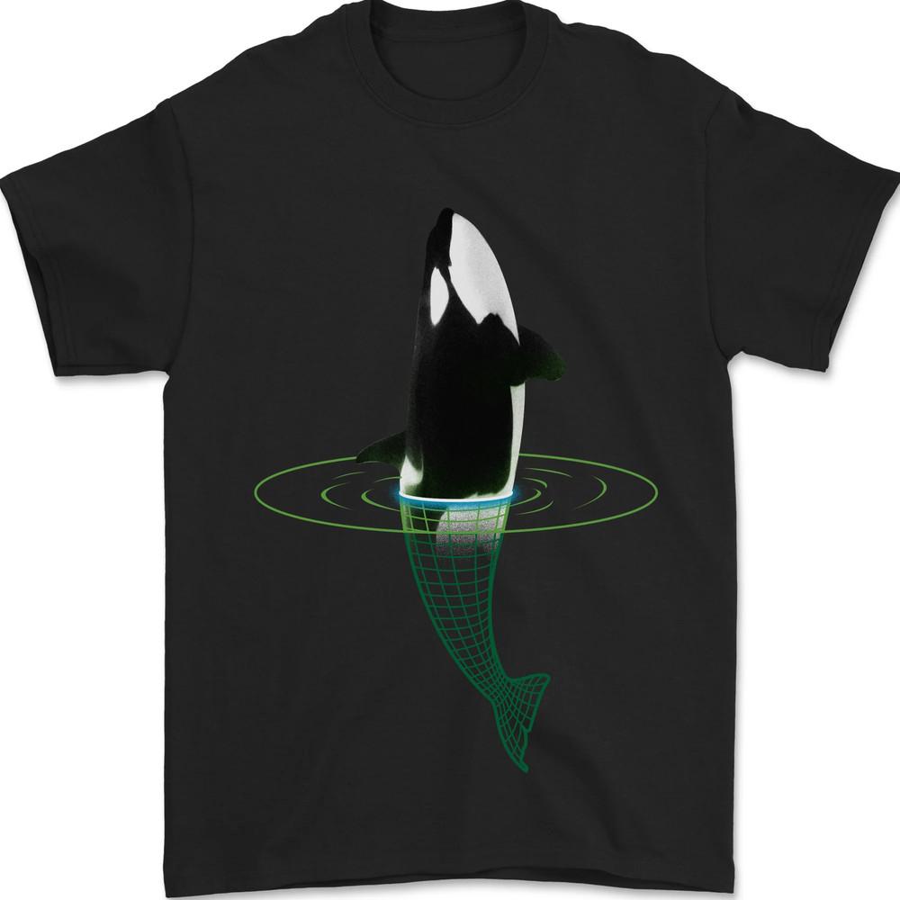 A SCI-FI Orca Whale Mens T-Shirt 100% Cotton Unisex T-Shirt XL