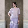 JK&JS New Chinese Style Floral Lace Embroidered T-Shirt