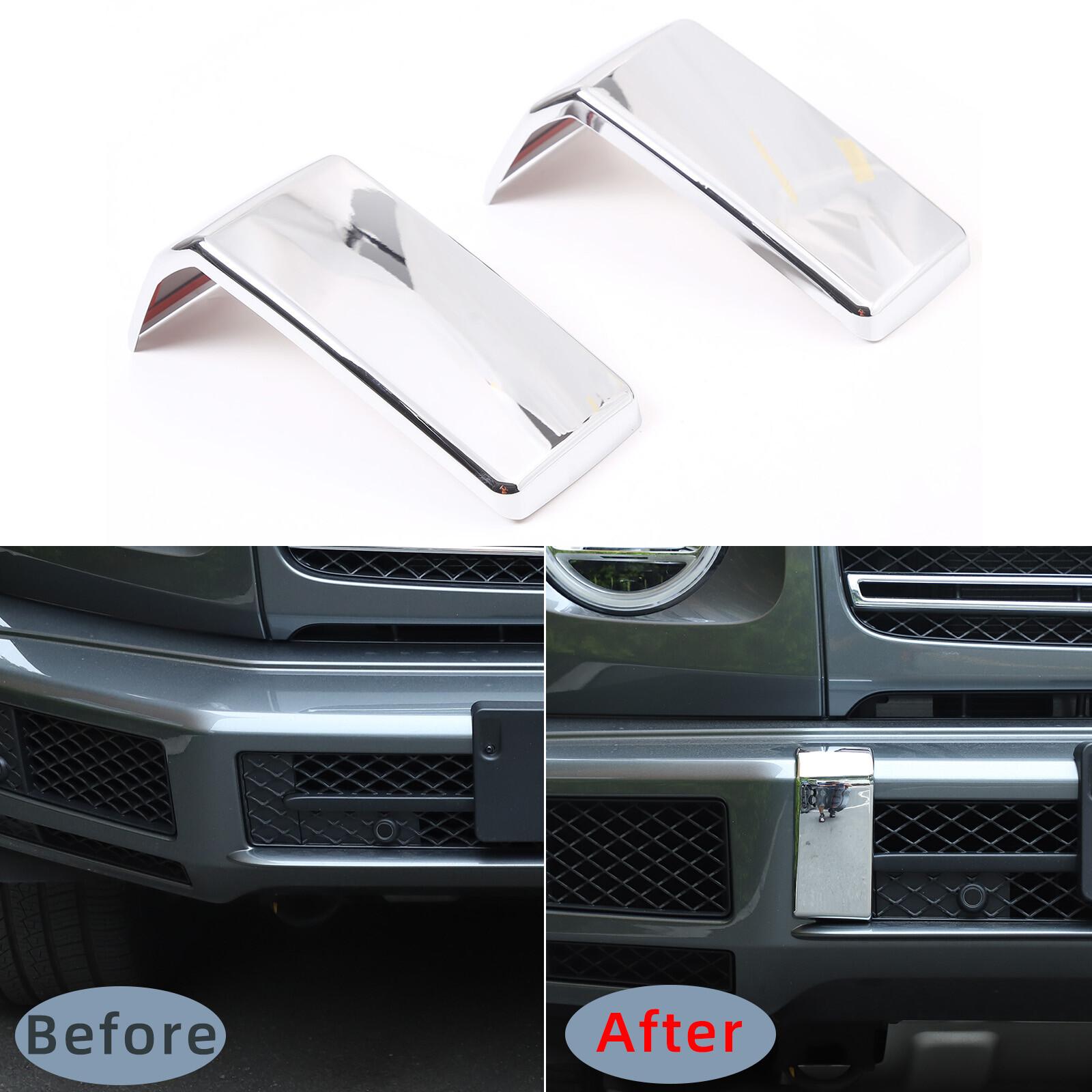 Chrome ABS Front Bumper Trim For -21 Mercedes Benz G Class W463 G500 G55 G63
