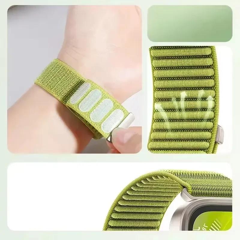 Sports Nylon Braided Loop Band for Xiaomi Mi Band 9 Pro 8 Pro Metal Head Breathable Bracelet Correa Redmi Watch 6 5 4 Wristband