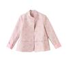 2025 Spring/Autumn Women's Chinese-Style Jacquard Coat with Frog Buttons, Stand Collar, Fashionable and Versatile (ZY8816)