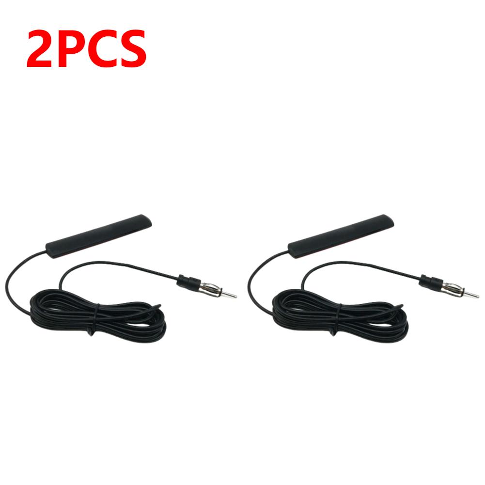 DC5-12V Car Interior Hidden Amplified Antenna Car Electronic Radio Antenna 85-860Mhz Car Radio Patch Aerial for Car Truck