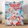 Warner (34) Customize Your Name Blanket Cozy Personalized Blanket Soft & Cozy Great for Bedding Picnics Nap Living Room Four Seasons Multipurpose