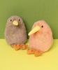 Bleu Bleuet Naito Design Institute Round Kiwi Plush Toy (Light Brown)