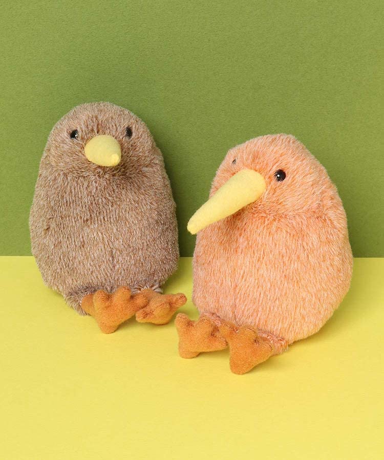 Bleu Bleuet Naito Design Institute Round Kiwi Plush Toy (Light Brown)