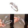 Wolf 18k Gold Plated Zircon Ring Bracelet For Fashion Women