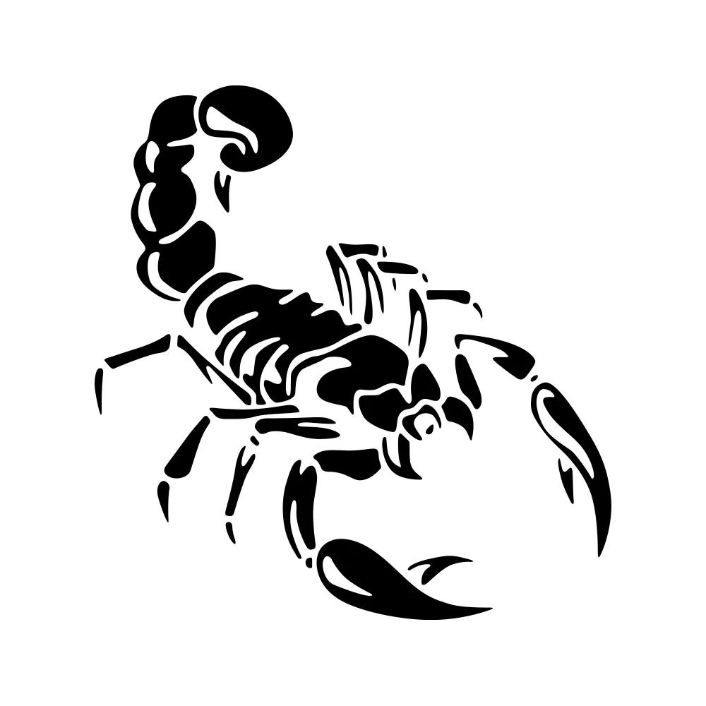 19.3X20cm Creative Scorpion Car Sticker Auto Body Window Decals Personalized Car Styling 3D Stickers Decoration Car Accessories