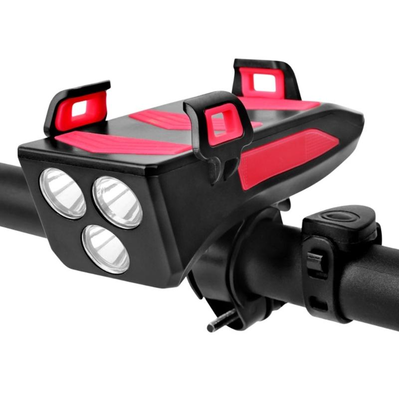 Bicycles Front Lamp Cycling Head Lamp Head Light Rechargeable Bikes Front Light Watertight Bicycles Handlebar Flashlight