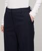 MUSINSA STANDARD WOMAN Women'S Straight Hidden Banding Slacks [Navy]